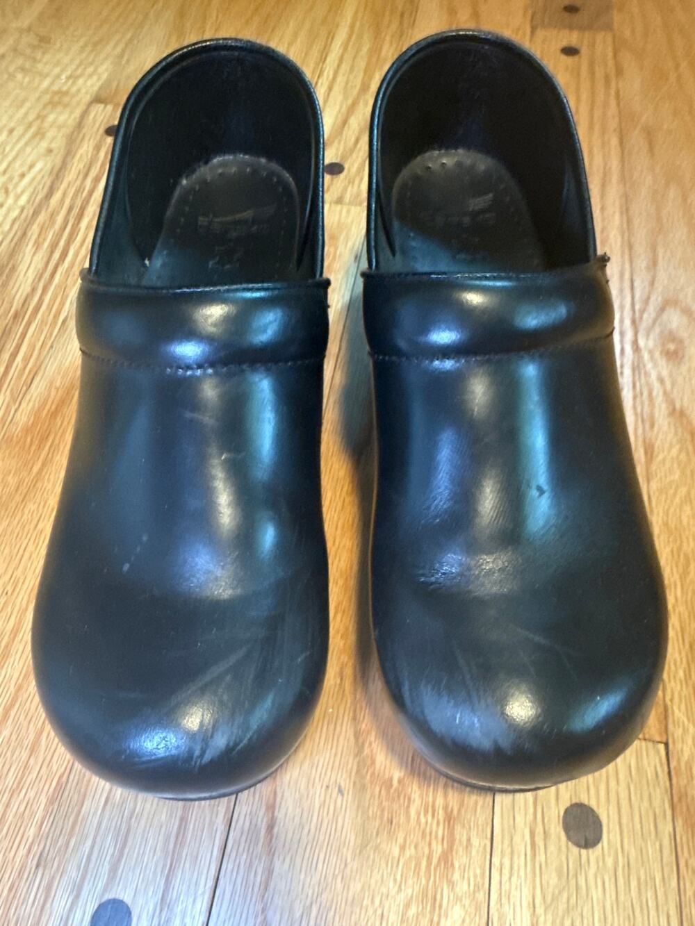 Dansko Professional Clogs Black Leather Women's EU 41 US 10.5 11